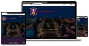 House of the Moon: Built on Wix, the site was created to honor the sacred purpose of the work, centering on safety, resilience, sovereignty.