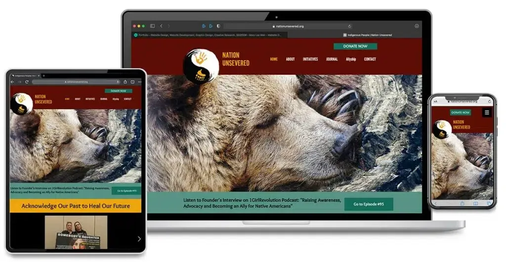 Website Design for Nation Unsevered