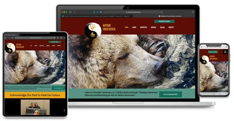 Website Design for Nation Unsevered