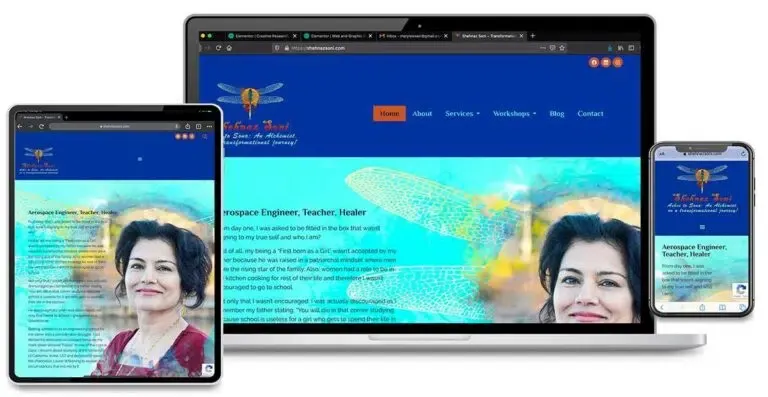 Graphic Design and Website Design for Shehnaz Soni