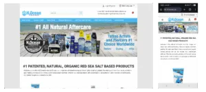 H2OceanEU wordpress ecommerce, woocommerce custom theme in elementor pro