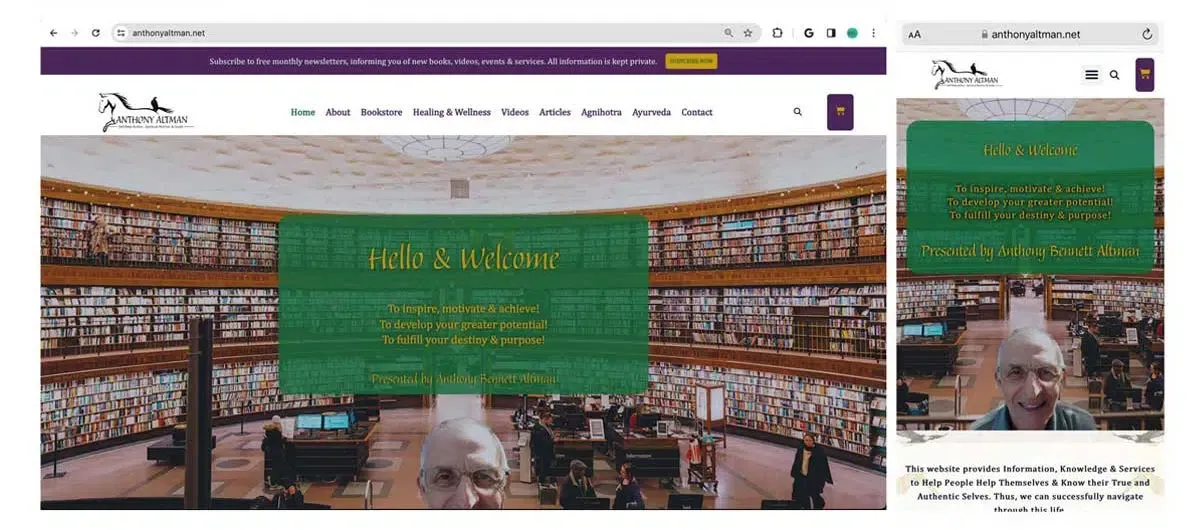 Anthony Altman Ecommerce Bookstore