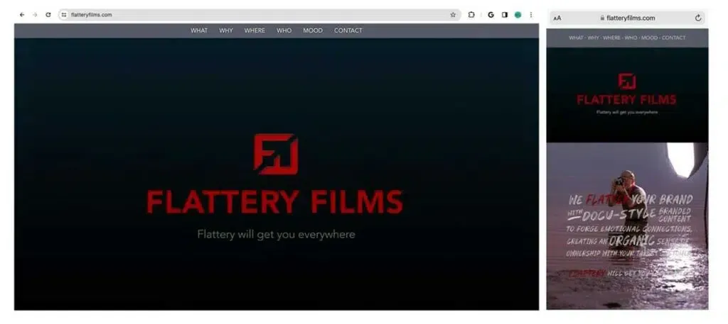 Flattery Films – A Sleek Digital Home for Hollywood Storytellers: a modern WordPress site that reflects their sophistication and experience
