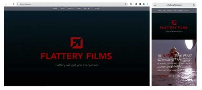 Flattery Films – A Sleek Digital Home for Hollywood Storytellers: a modern WordPress site that reflects their sophistication and experience